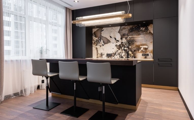 Luxury Vinyl Flooring Small Modern Gameroom Example